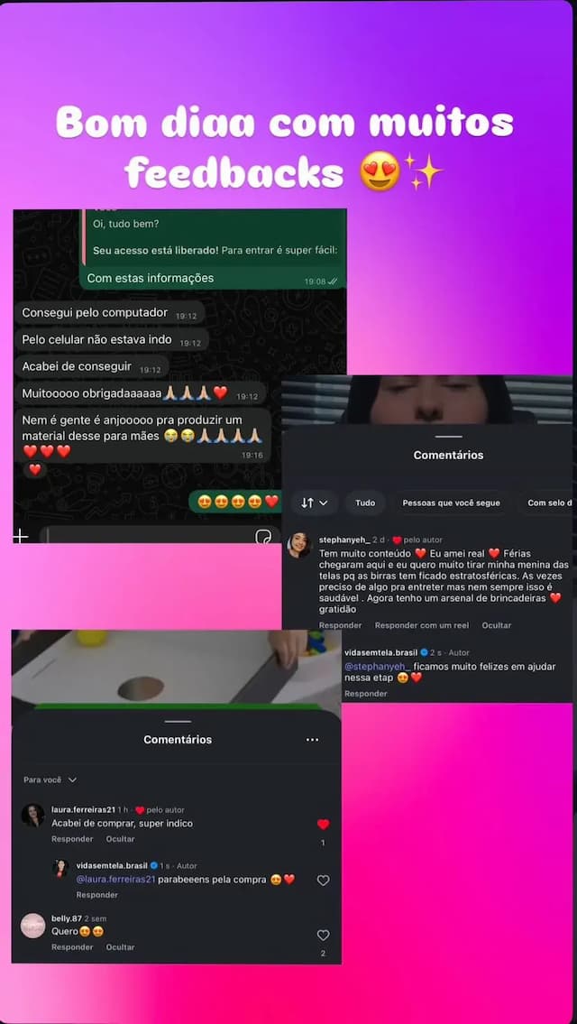 Depoimento no WhatsApp