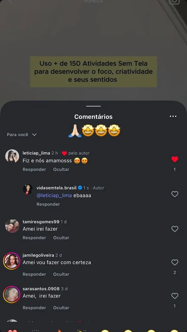 Depoimento no WhatsApp