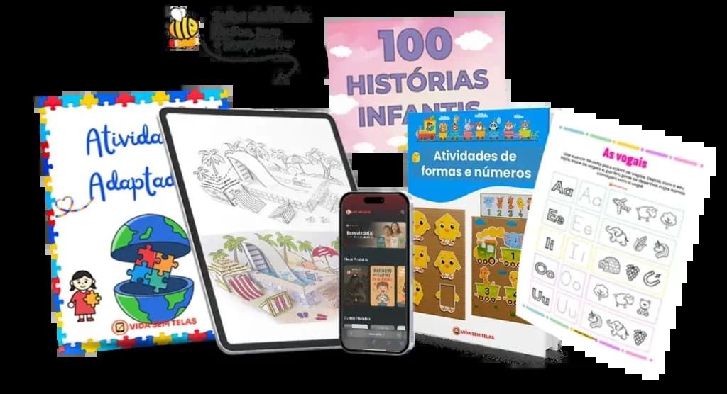 Kit Vida Sem Telas - Materiais educativos