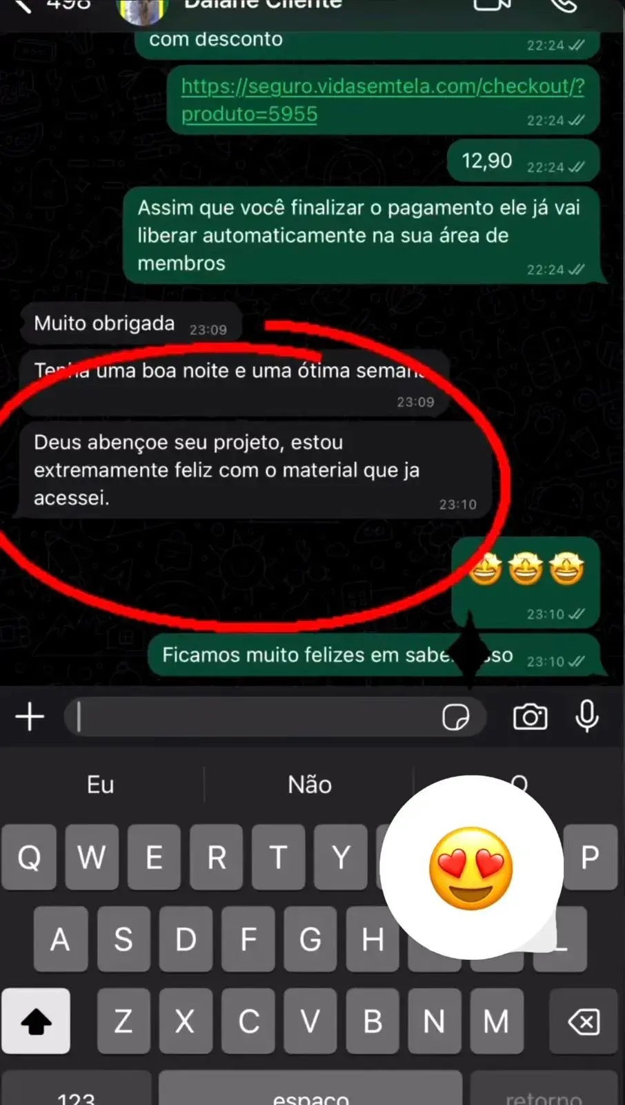 Depoimento no WhatsApp 8
